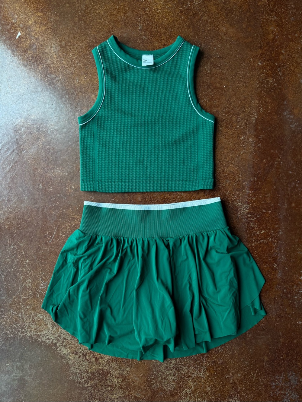 all in motion Green Athletic Skort Set